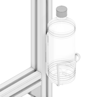 72-010-1 MODULAR SOLUTIONS PROFILE<BRE>ALUMINUM BOTTLE CAGE W/HARDWARE